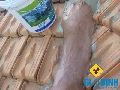 Mạch ngói được trám kín bằng Bestseal 35