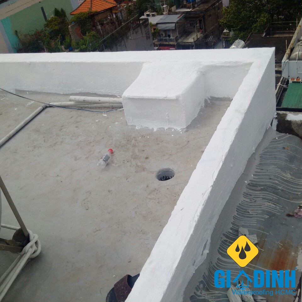 Chống thấm sàn mái, cổ ống